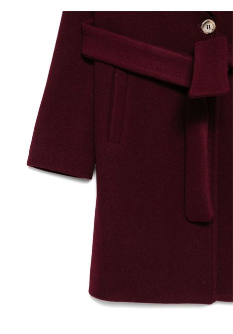 Cappotto con cintura Lù-Lù BY MISS GRANT | LL4098BORDEAUX